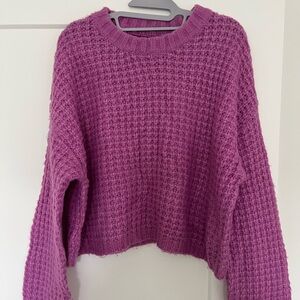 Wild Fable Textured Purple Sweater